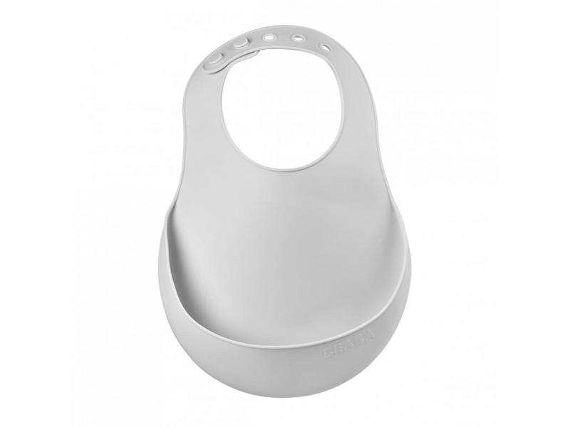 Bavoir silicone gris