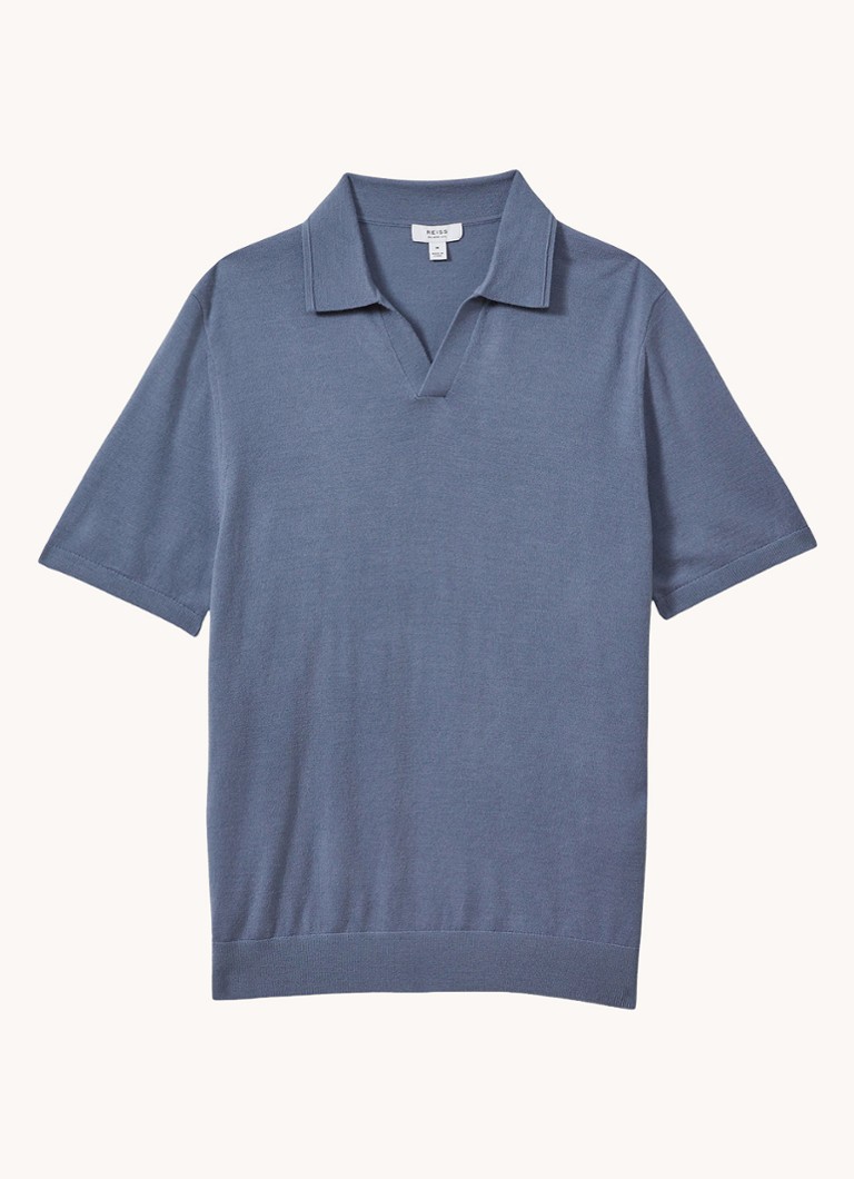 Tricou polo din lână Reiss Duchie slim fit