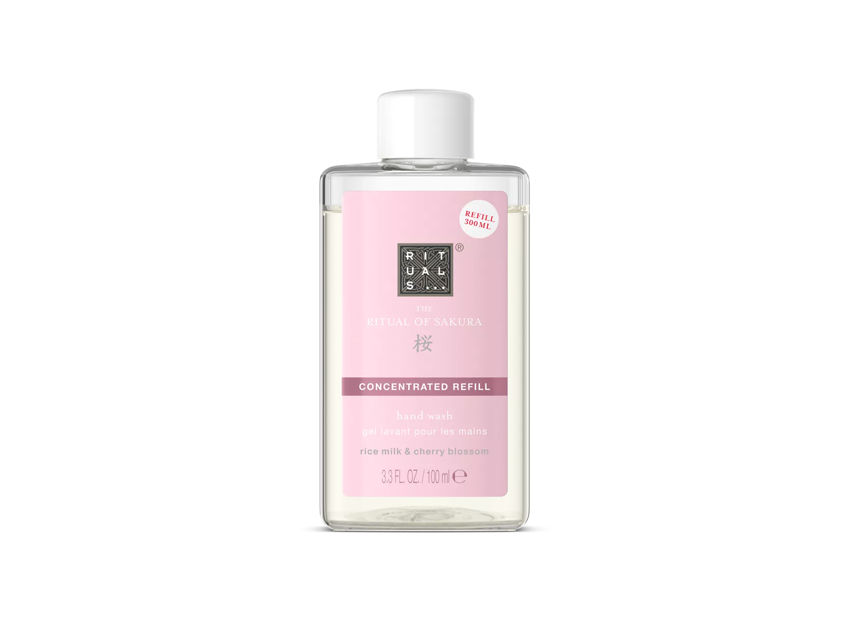 Le rituel du sakura, recharge concentrée de savon pour les mains 100 ml