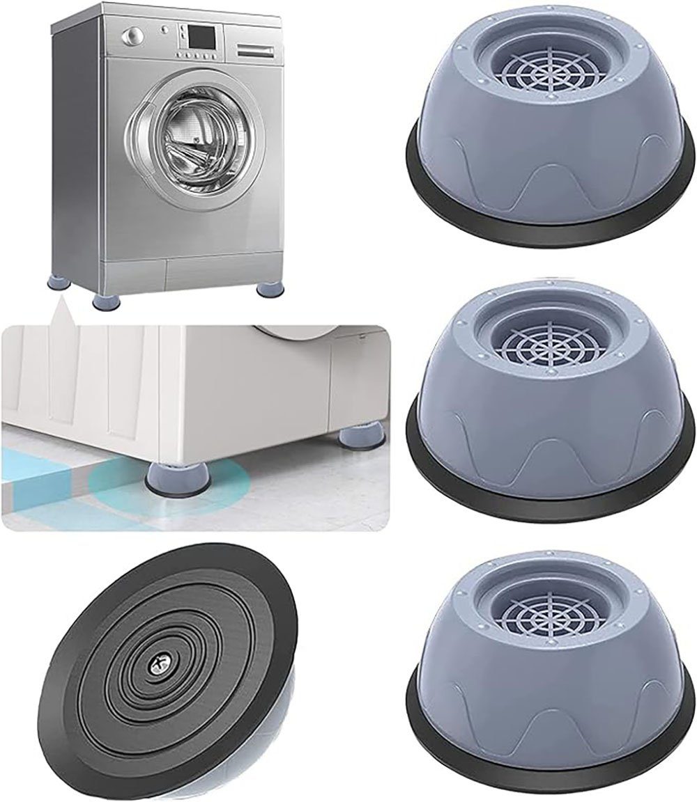 Deliana.home Vibrationsdämpfer Waschmaschinenfußpad Füße Vibrationsdämpfer, (4-St), für Waschmaschine und Trockner - Anti-Rutsch-Matte mit Gummi