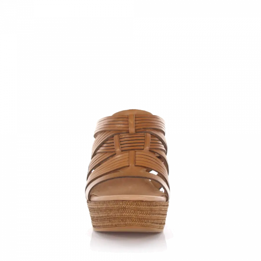UGG - Keilsandalen MELINDA Plateau Leder beige - beige