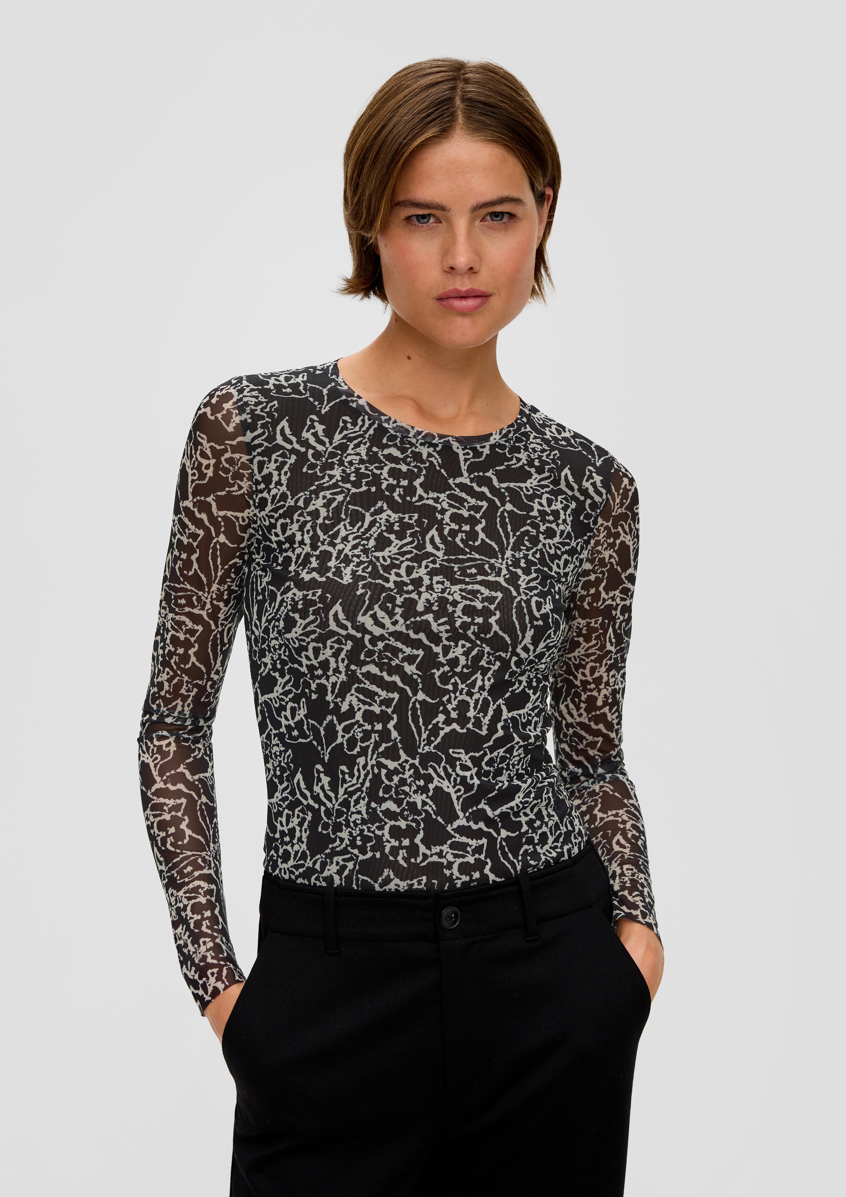 Longsleeve aus Mesh  2137205-99A0