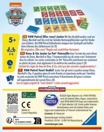 Paw Patrol Elfer raus! Junior - Kartenspiel ab 5 Jahren