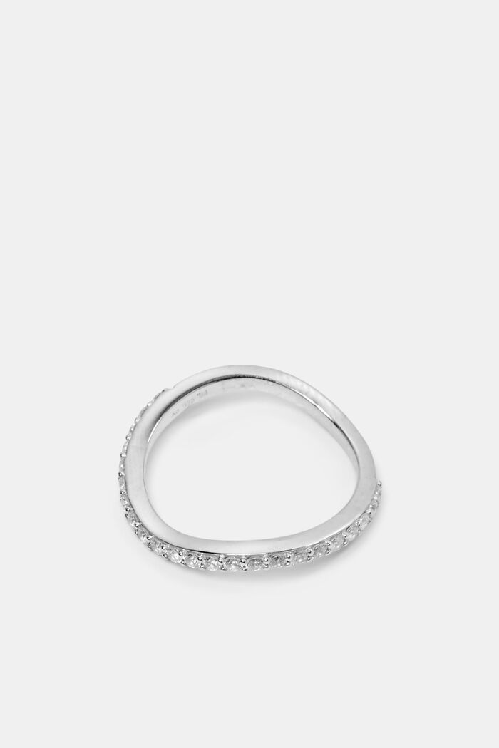 Geschwungener Ring aus Sterlingsilber