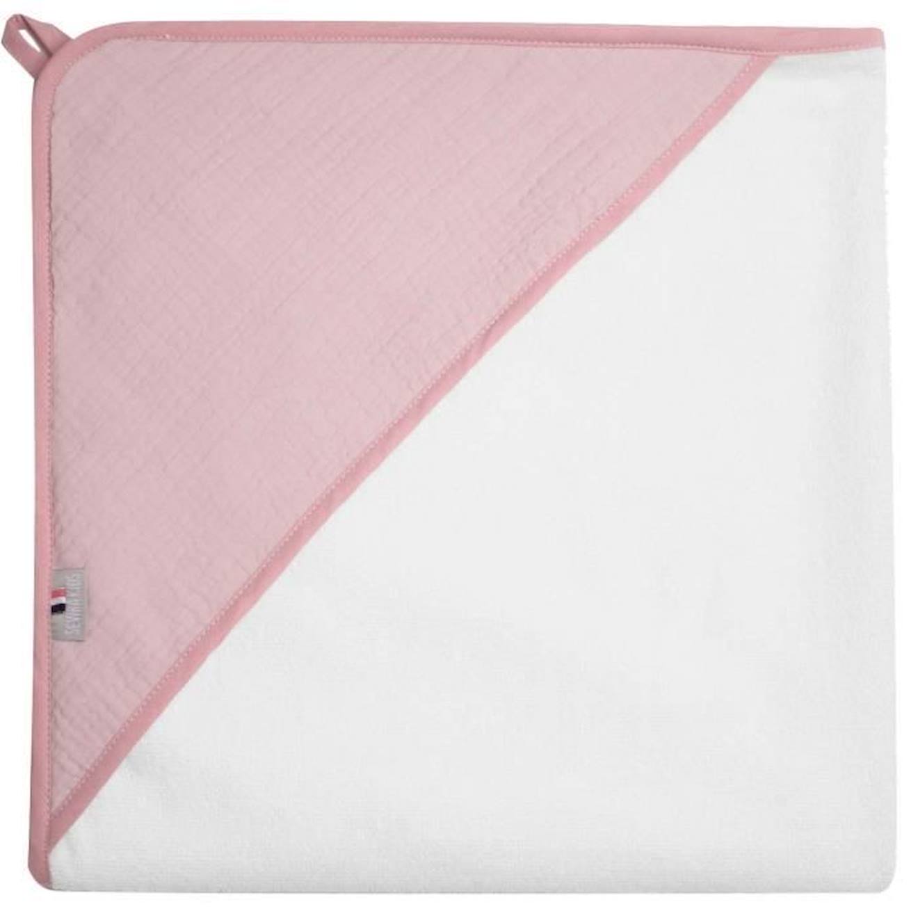Cape de bain en gaze de coton, Jeanne Vieux Rose TU rose