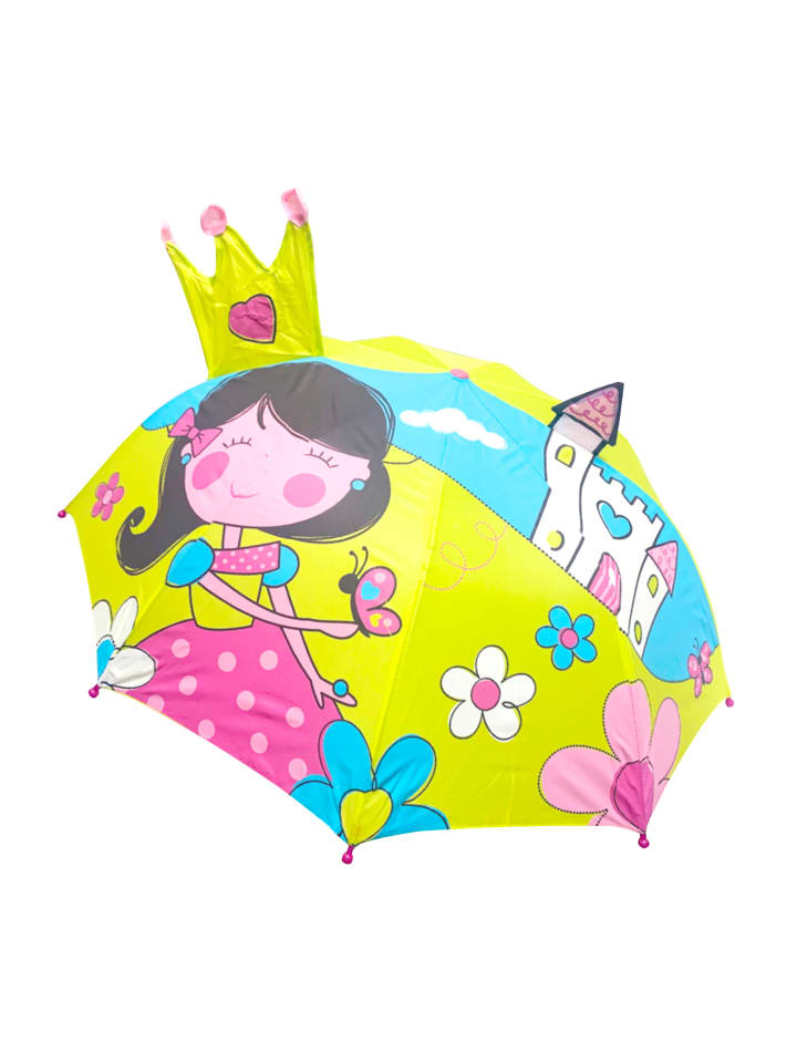 Yuhu.kids Regenschirm 3D Prinzessin in Mehrfarbig günstig kaufen onesize