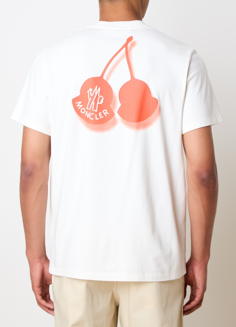 Moncler  T-shirt met logo- en backprint