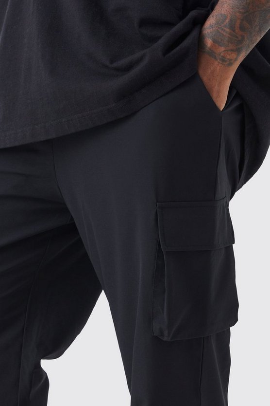 Plus elastische leichte Stretch Skinny Cargo-Hose