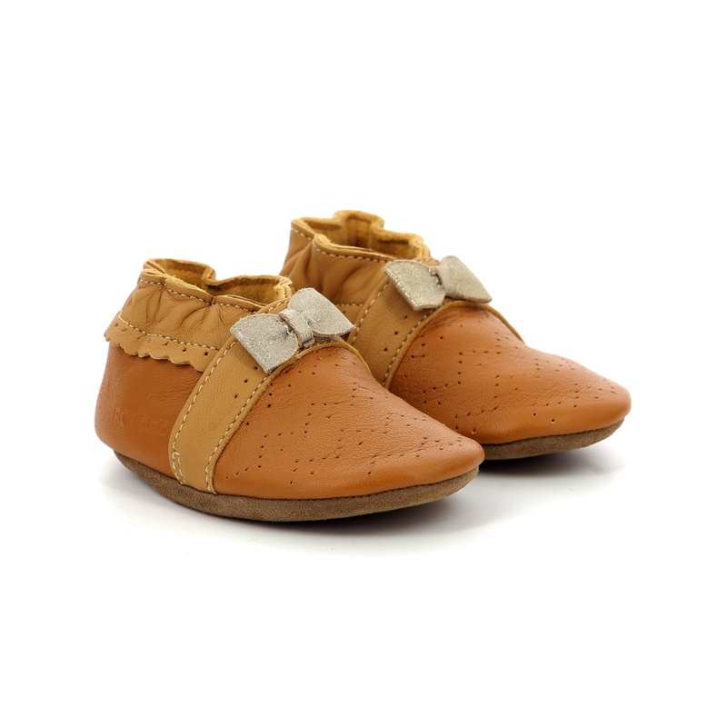 Chaussons cuir tannage vegetal Happy Mood