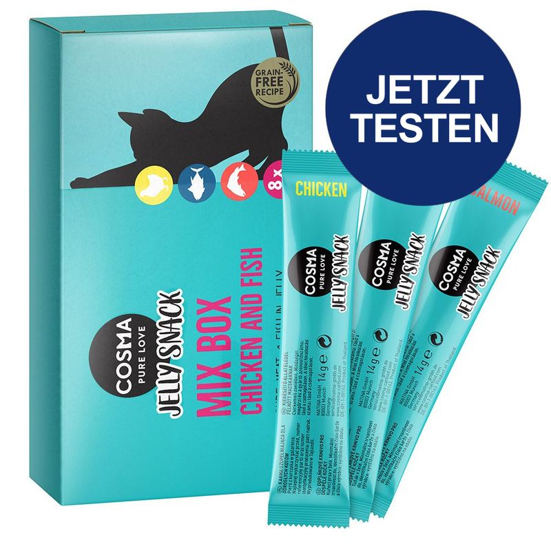 Probierpaket Cosma Jelly Snack 8 x 14 g zu TOP-Preisen