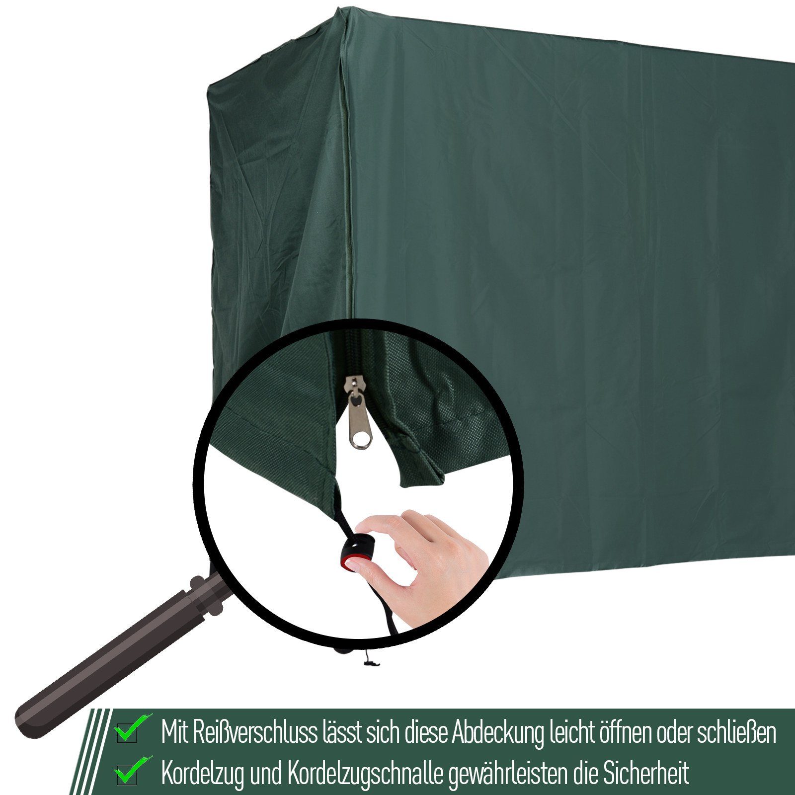 Outsunny Gartenmöbel-Schutzhülle Abdeckhaube für Hollywoodschaukeln