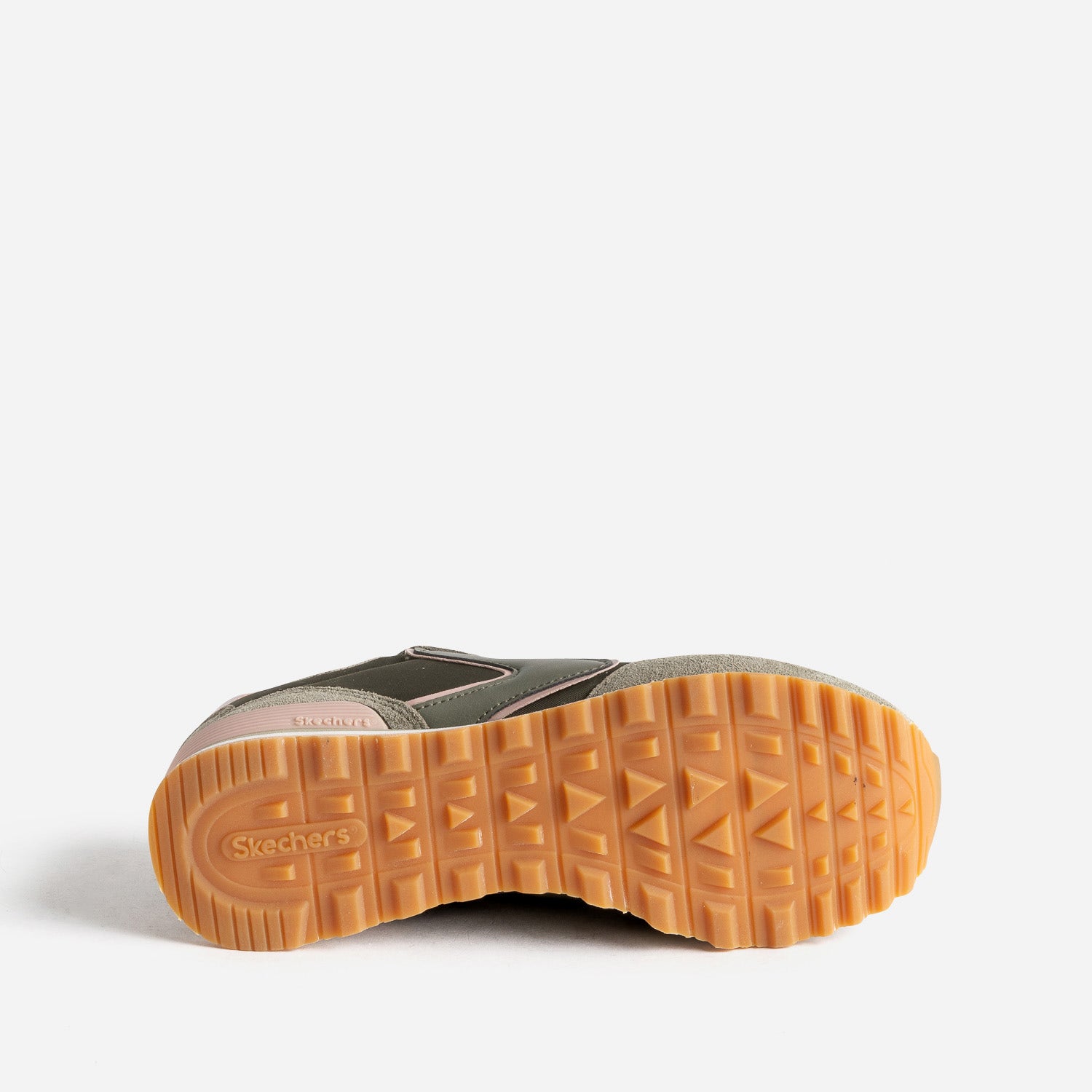 Basket SKECHERS en cuir kaki