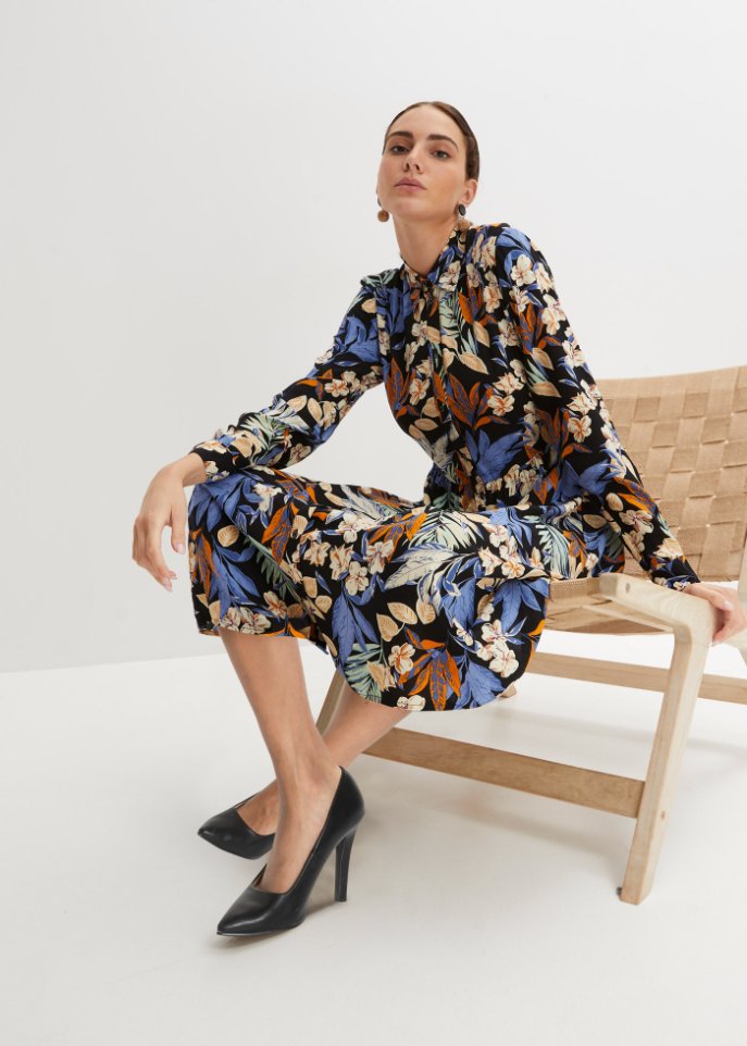 bedrucktes Midikleid