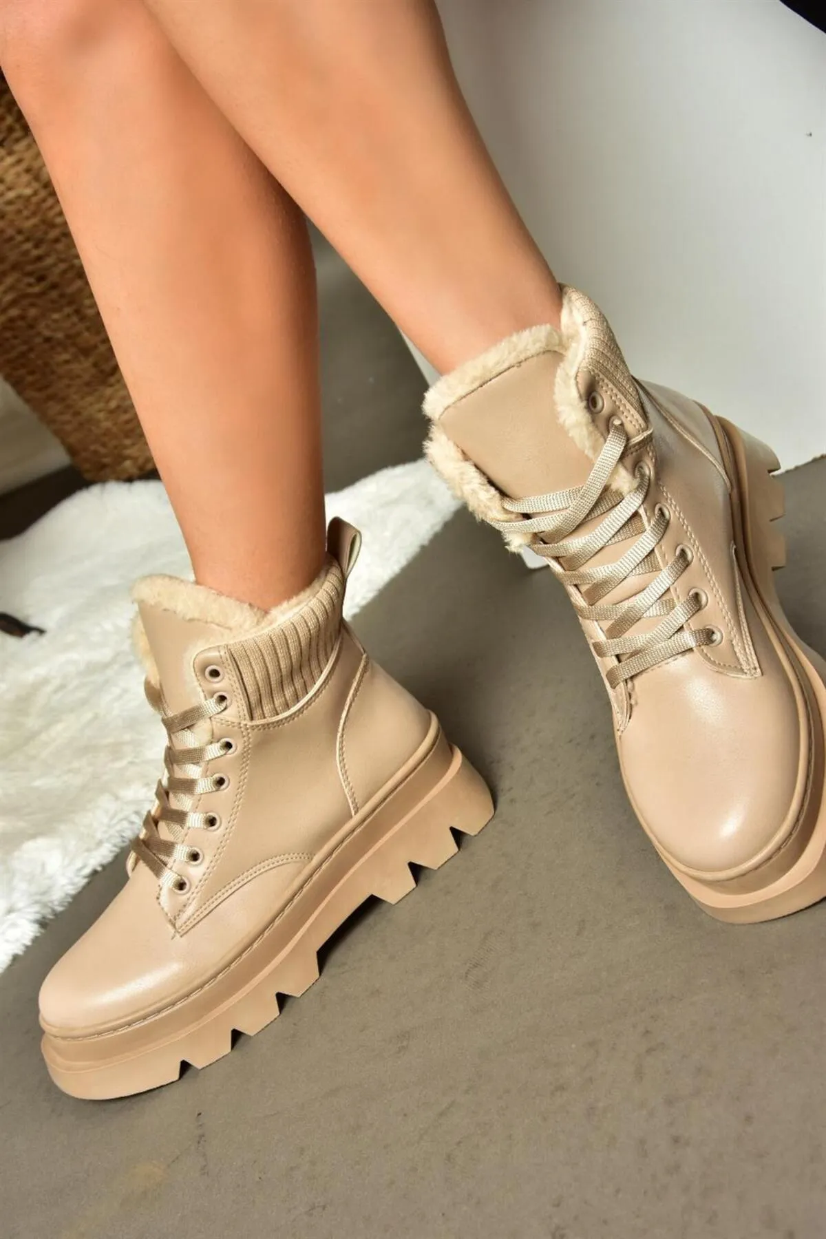 Fox Shoes  R250008009 Damenstiefel mit dicken Sohlen