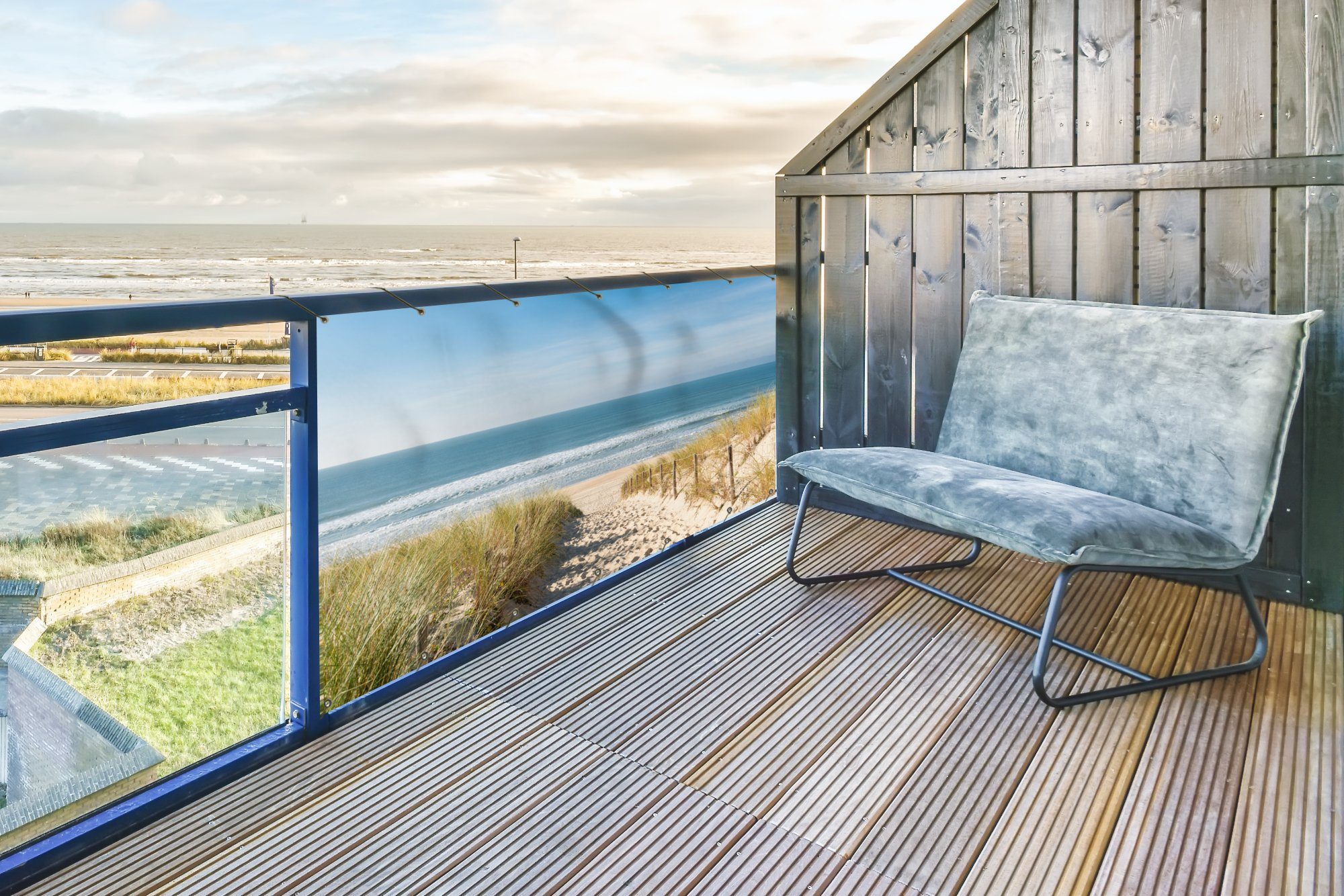 MuchoWow Balkonsichtschutz Strand - Meer - Düne - Sand - Sommer (1-St) Balkonbanner, Sichtschutz für den Balkon, Robustes und wetterfest