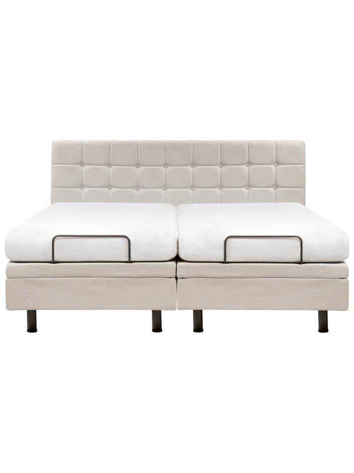 Beliani Doppelbett DUKE in Beige - (W) 181 x (H) 102 x (L) 216 cm günstig kaufen onesize