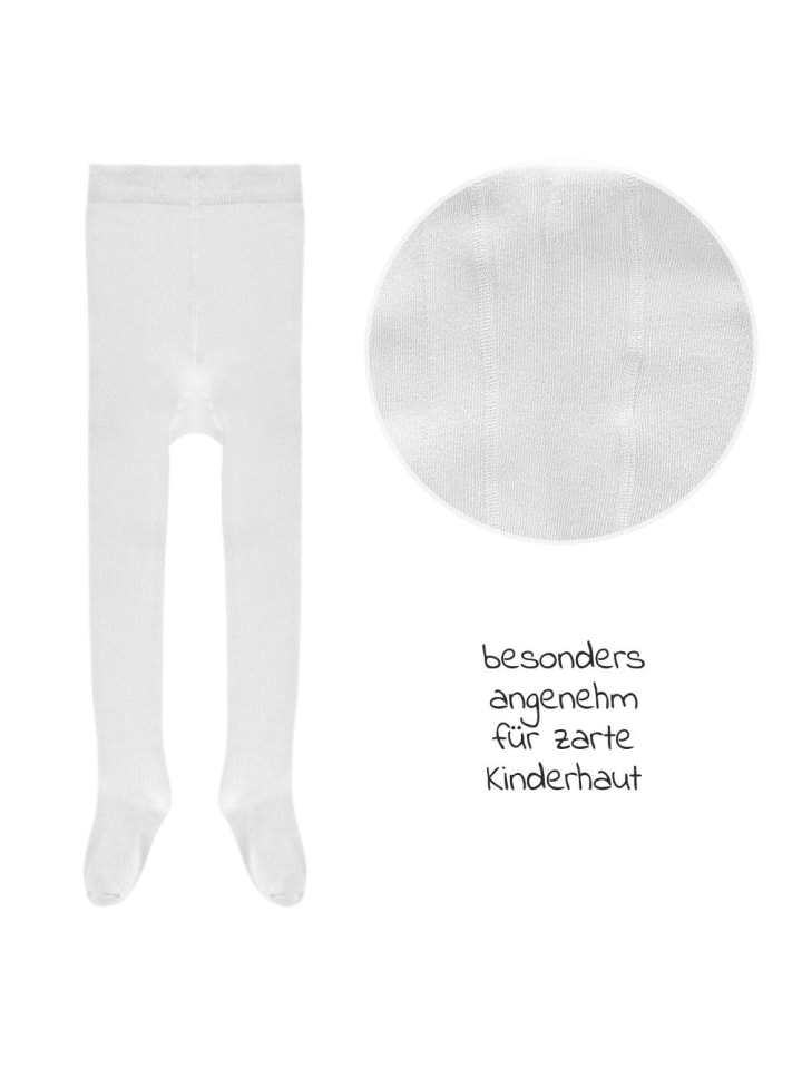 LaLoona Strumpfhose 2er Pack - Weiß - in weiss günstig kaufen