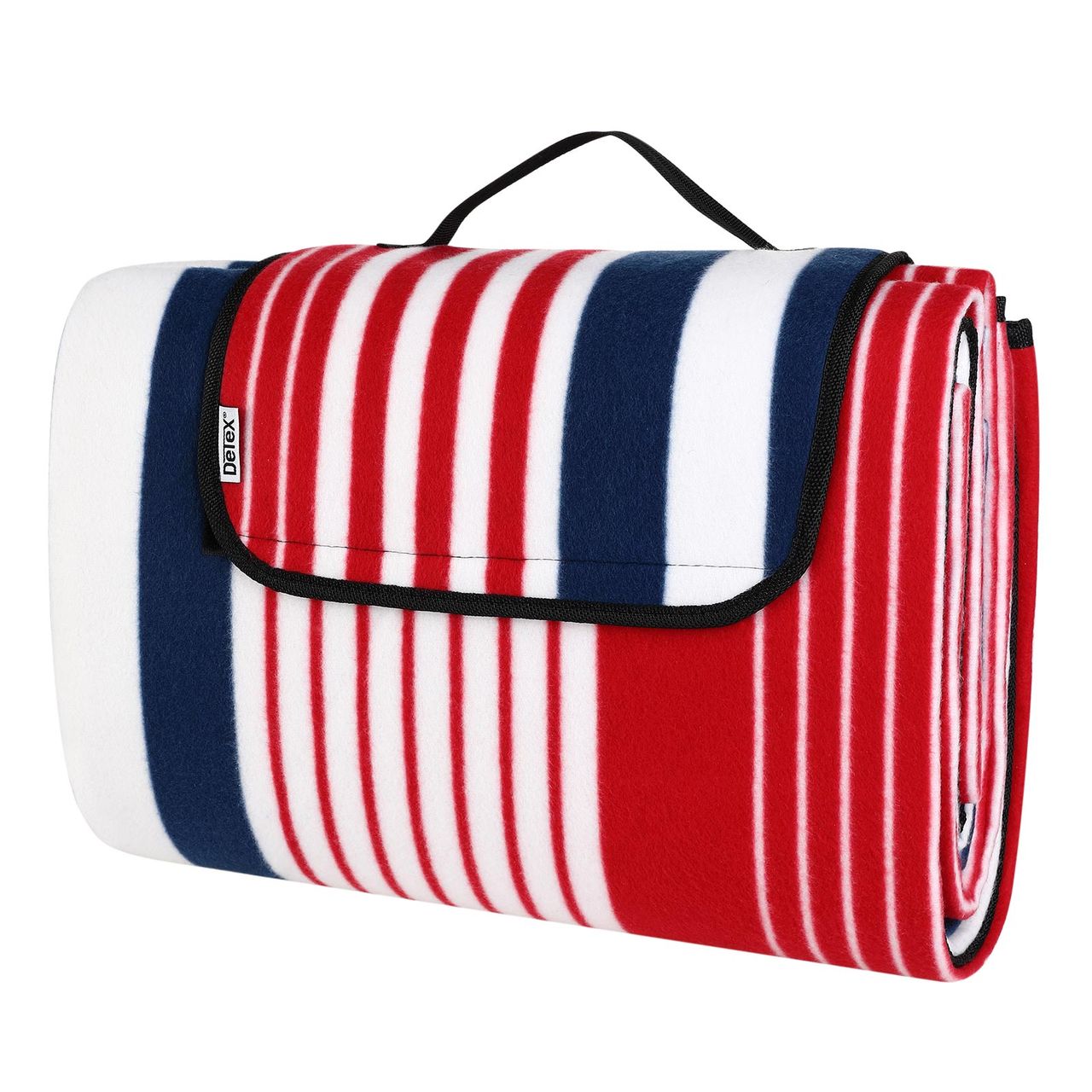 Detex Picknickdecke Blau/Rot 2x2m