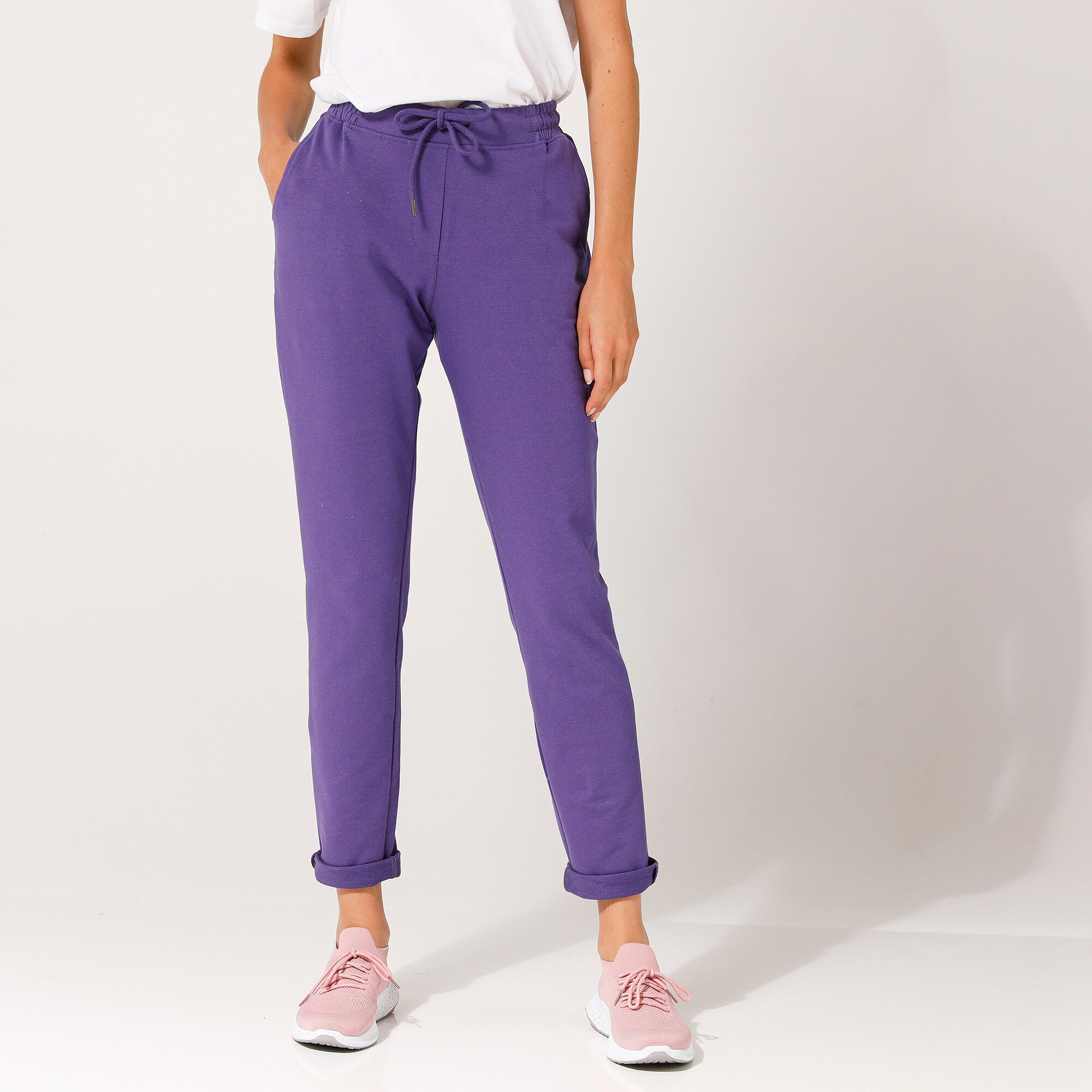 Joggpant élastiqué en molleton