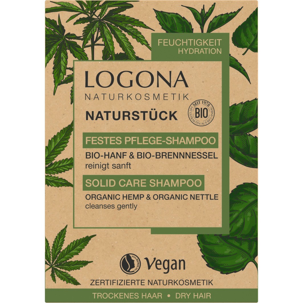 Festes Pflegeshampoo - Hanf & Brennnessel 60g