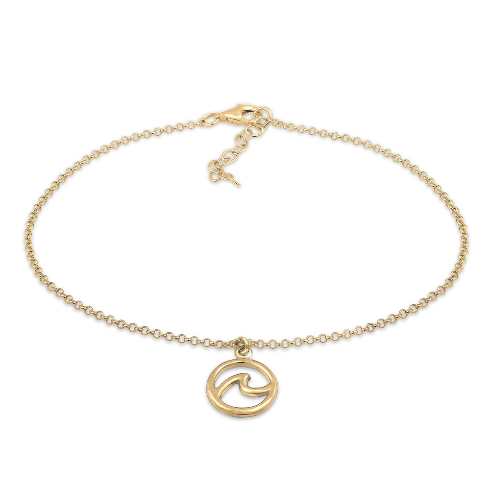 Elli Elli Bracelet de Cheville Maritime Bienveillant Bracelet Femme-(925/1000) Argent Bijoux