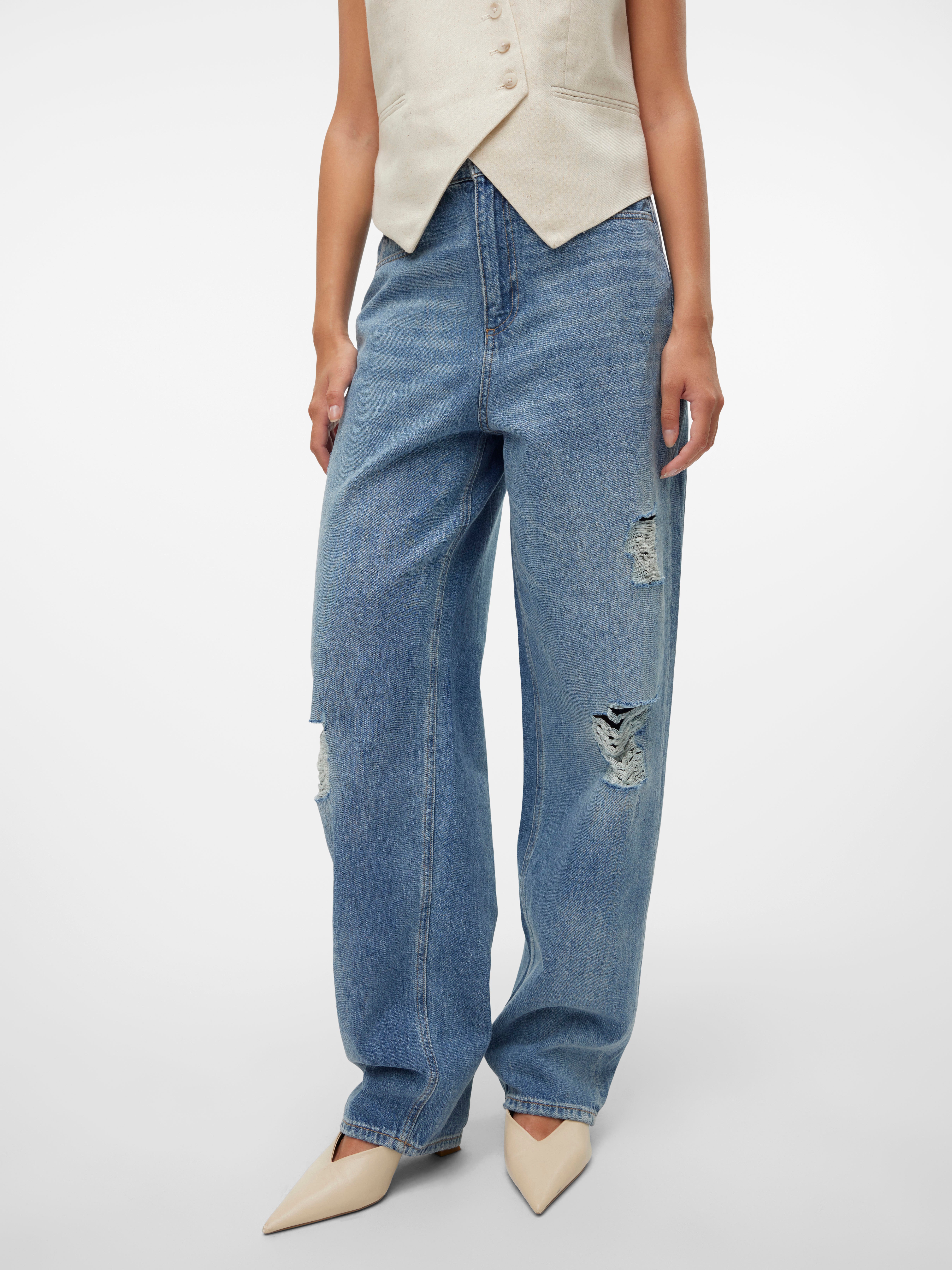VMBROOKLYN Mid Rise Baggy Fit Jeans