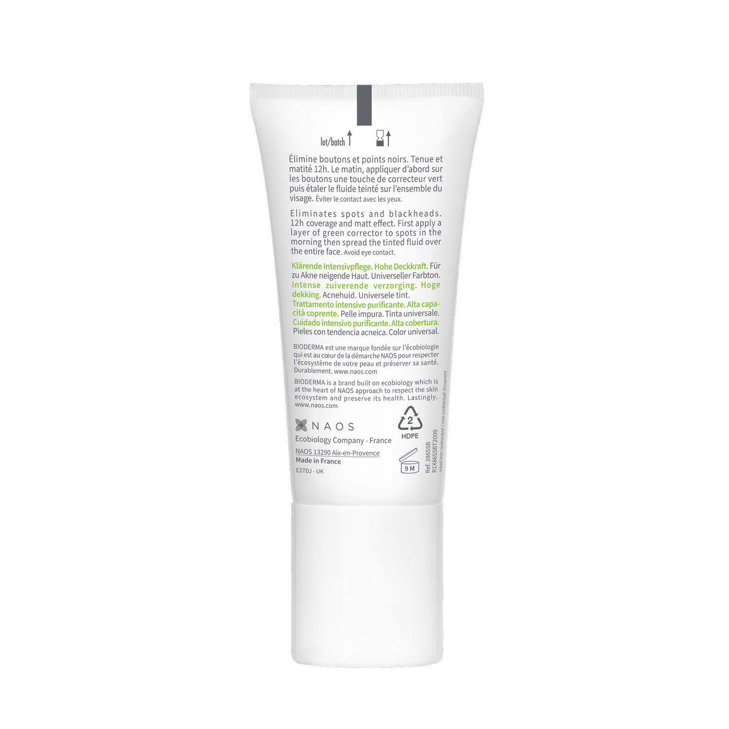 Bioderma Sébium Global Cover Soin Intense Purifiant Teinté - Peaux à Tendance Acnéique 30 ml