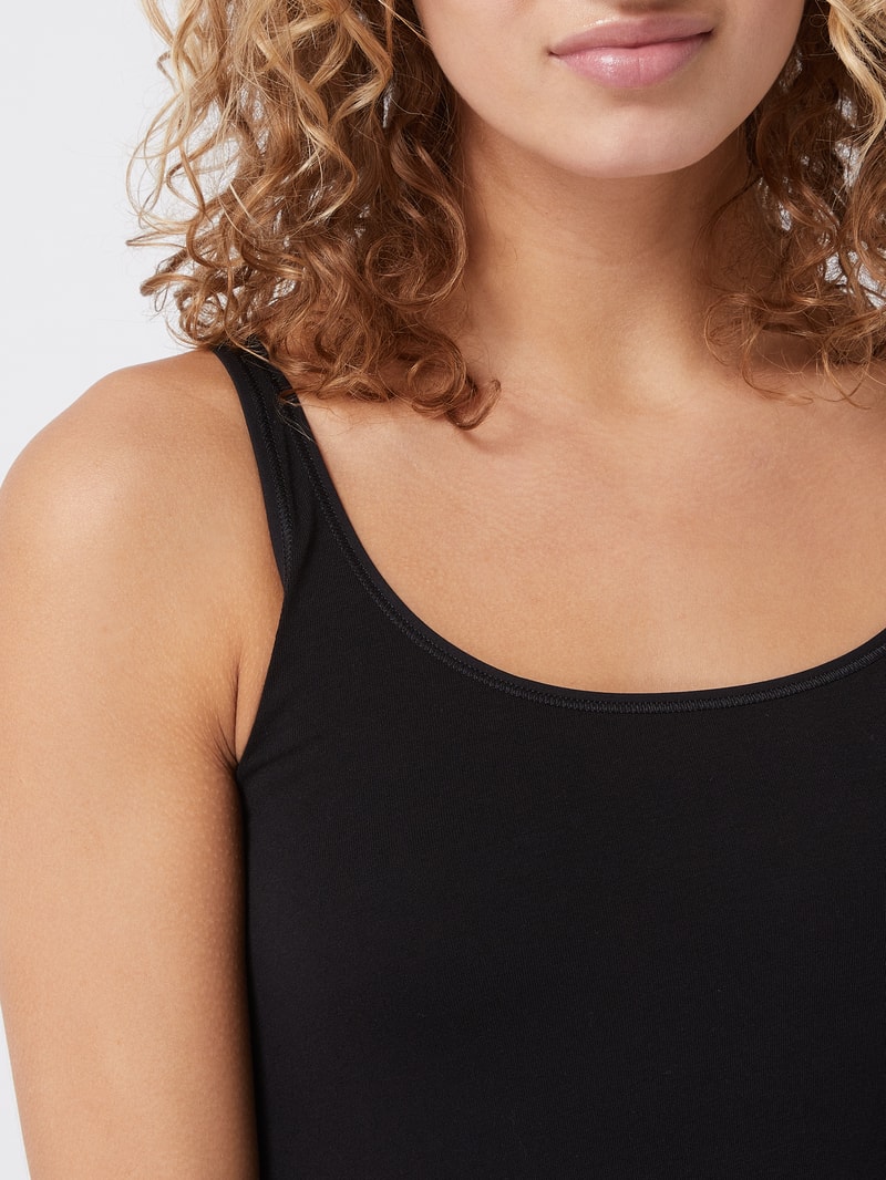 Unterhemd mit Stretch-Anteil im 2er-Pack in schwarz