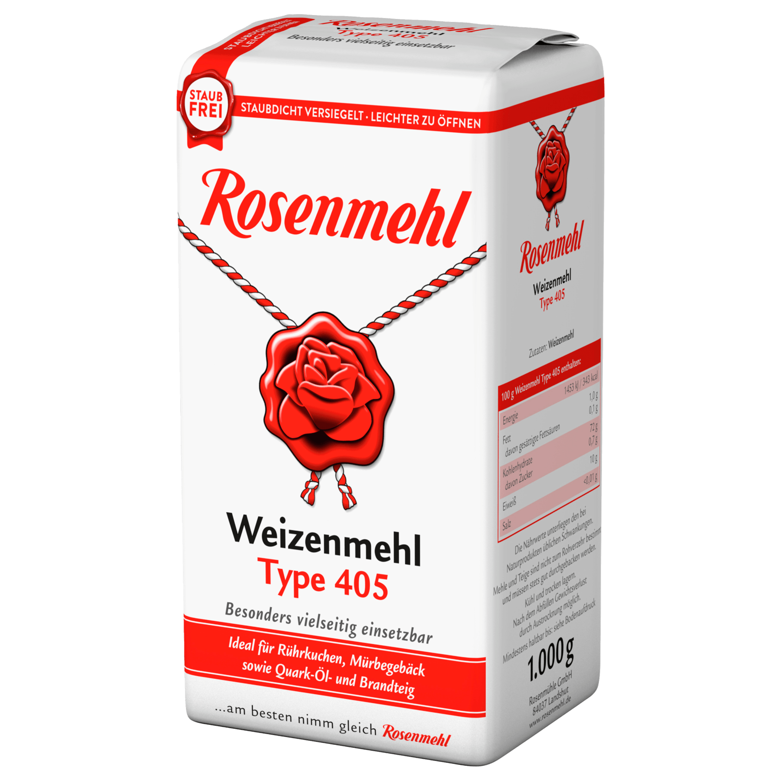 Rosenmehl Weizenmehl Type 405 1kg