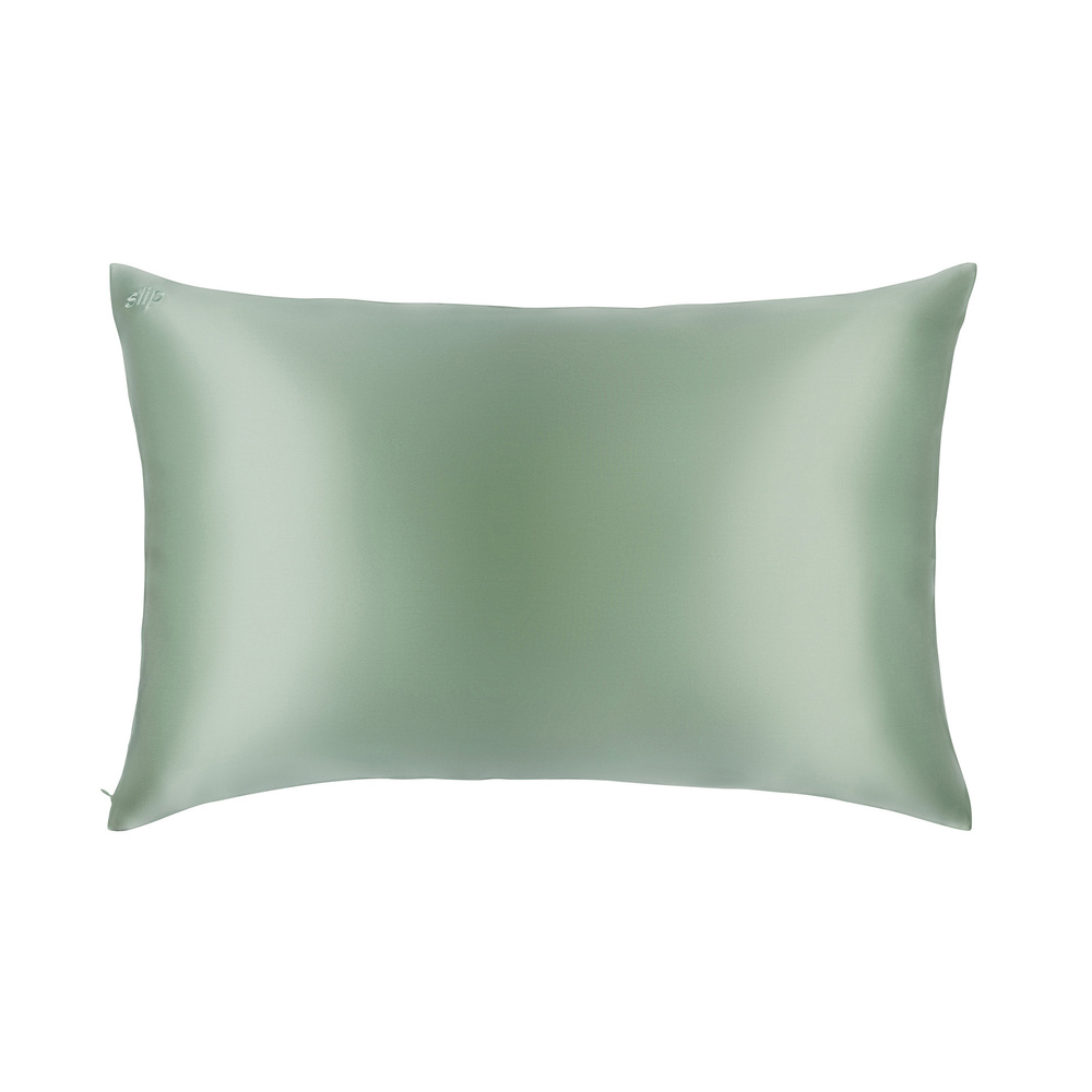 slip taie d'oreiller pure soie slip queen - pistache taie d'oreiller queen