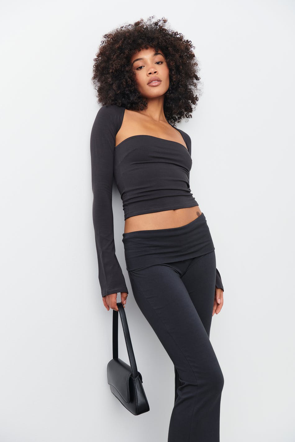 Soft touch square neck top
