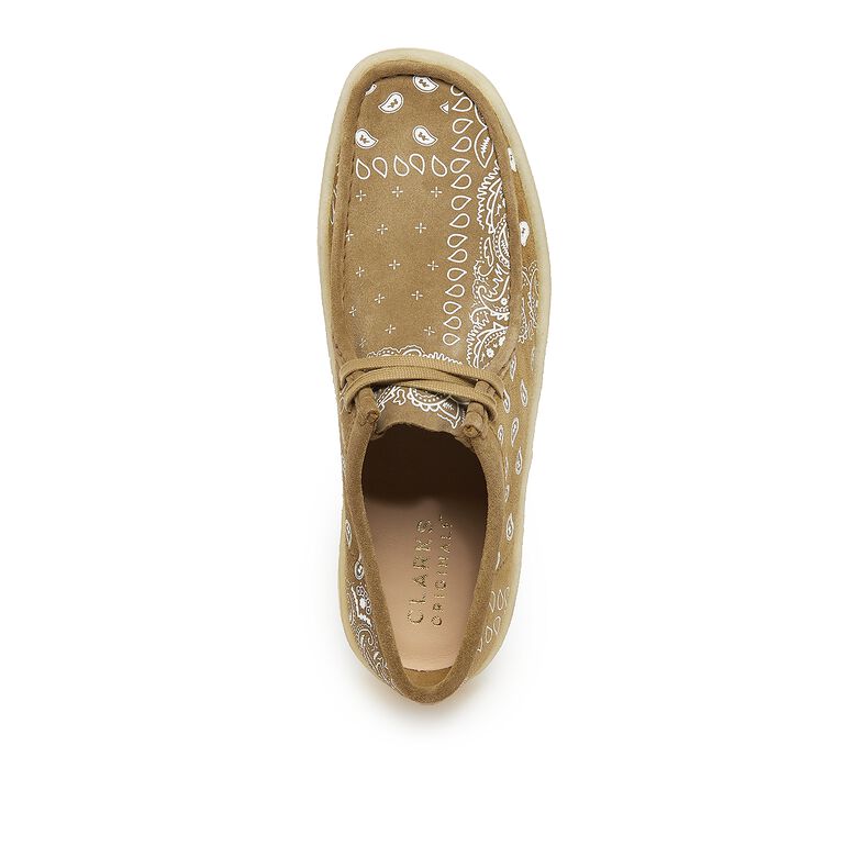 Clarks Wallabee Cup dark olive print