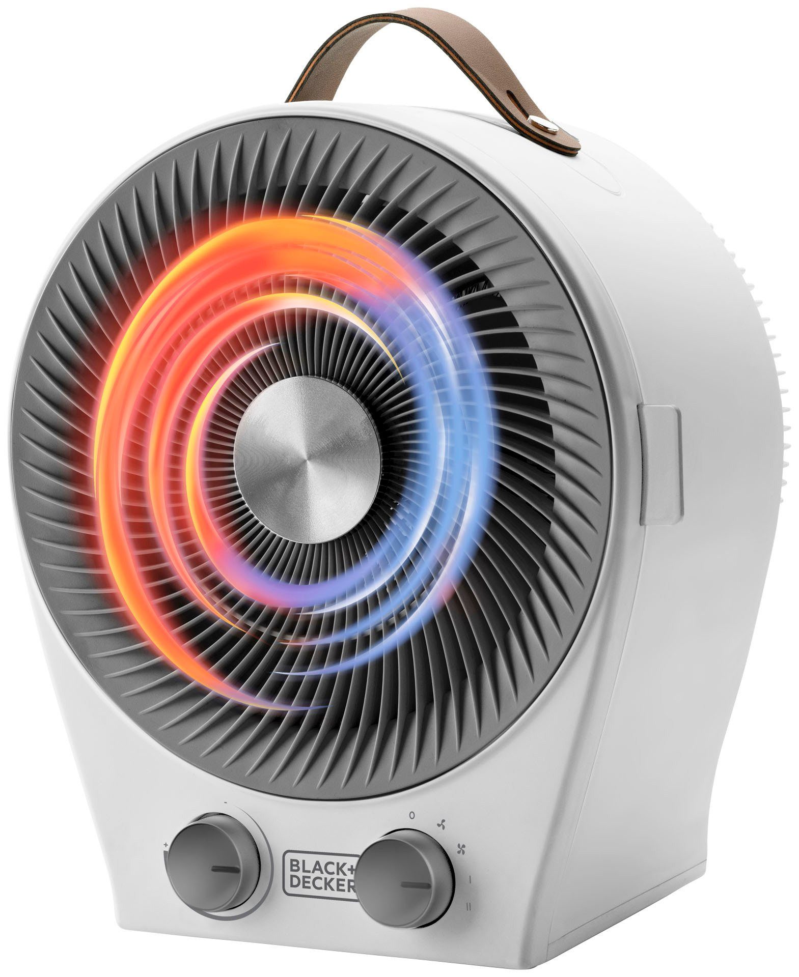 Black + Decker Heizlüfter BXFSH2000E, 2000 W, 2 Heizstufen, Überhitzungsschutz und Abschaltautomatik