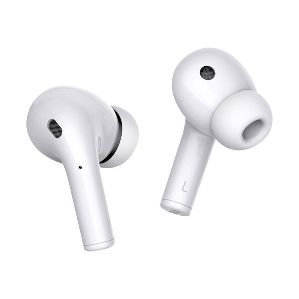 In-Ear-Kopfhörer und Bluetooth Speaker, weiß
