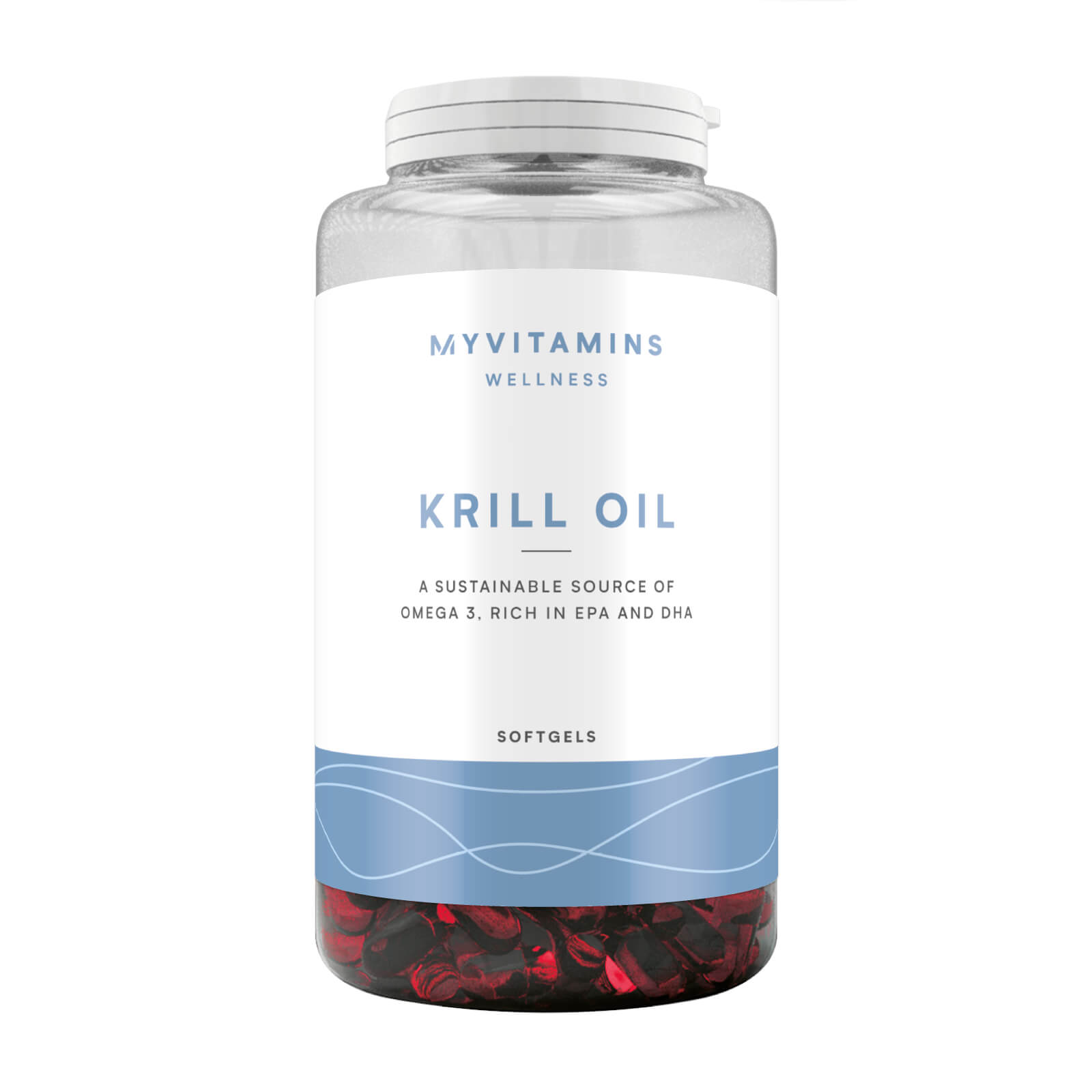 Huile de Krill de l'Antarctique, Sans arôme ajouté, Pot, 250 capsules