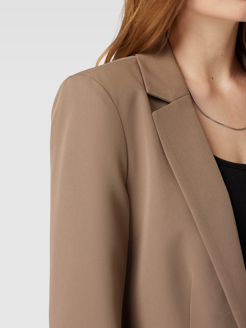 Blazer mit Reverskragen Modell 'BOSSY' in taupe