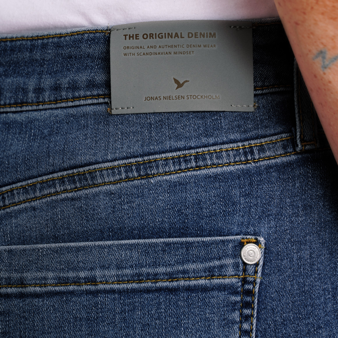 Damen Skinny-Jeans mit Used-Waschung