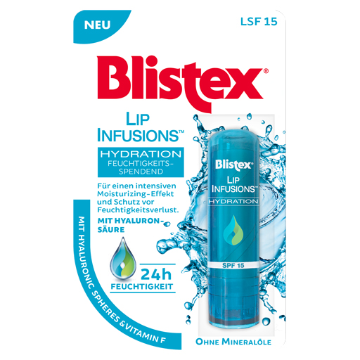BLISTEX Lippenpflege Lip Infusions Hydration LSF 15  3.7 g  Stifte