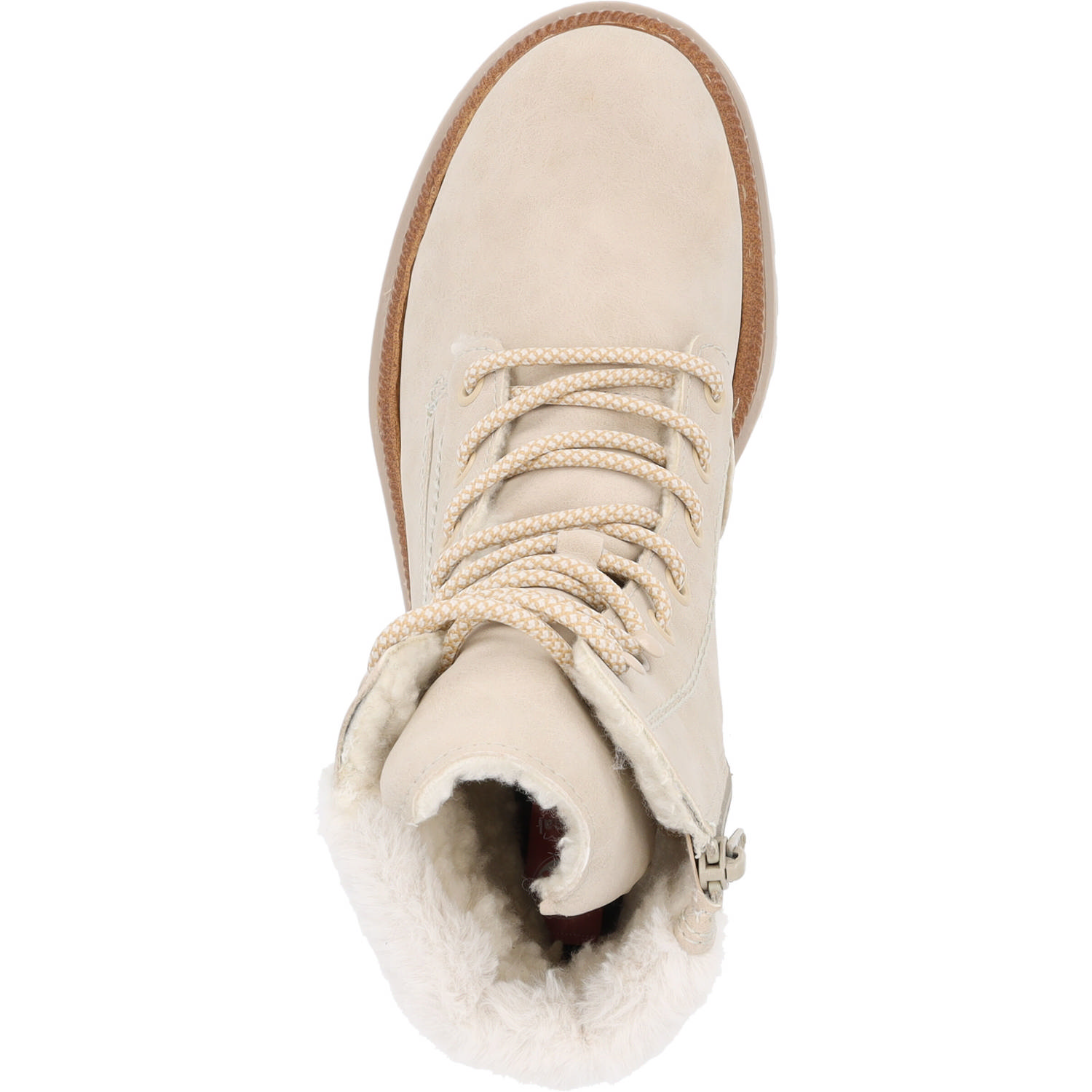 Rieker 75630, Schnürstiefel, Damen, Beige