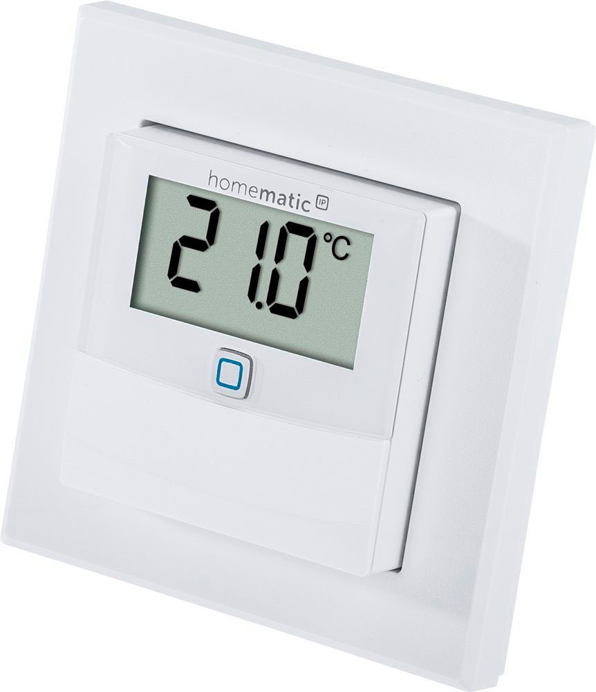 Homematic IP Temp.- und Luftfeuchtigkeitssensor Display –innen (150180A0) Smart-Home-Zubehör