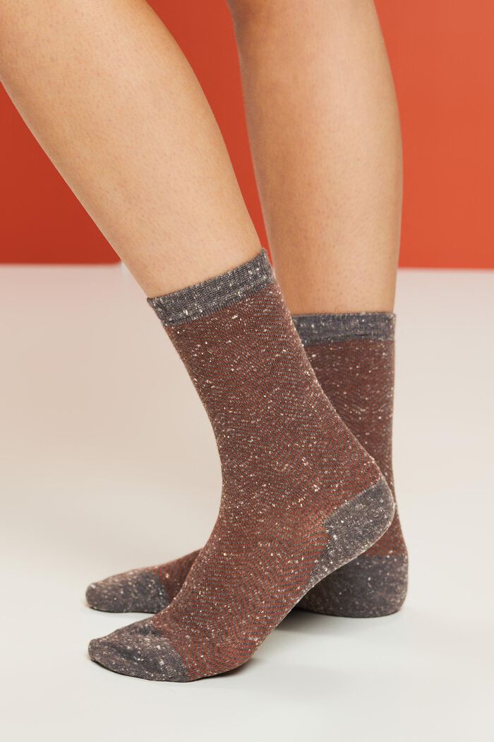 3er-Pack Socken mit Fischgratmuster