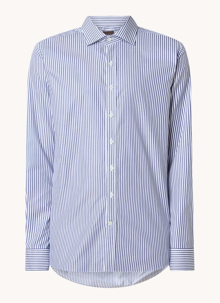 Oscar Jacobson Slim fit shirt with stripe print