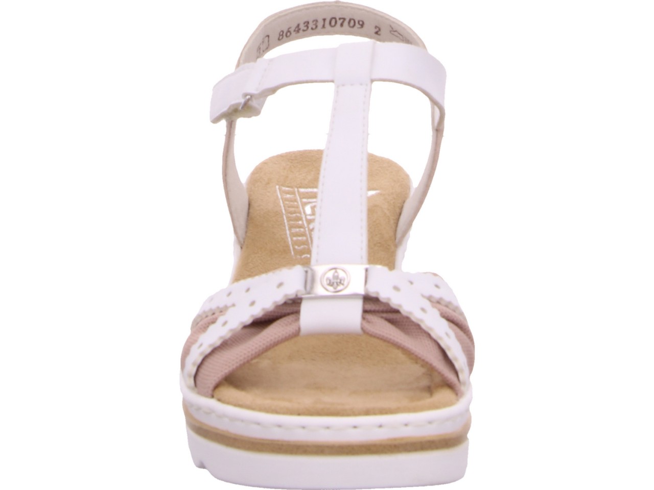 RIEKER Klassische Sandalen weiss