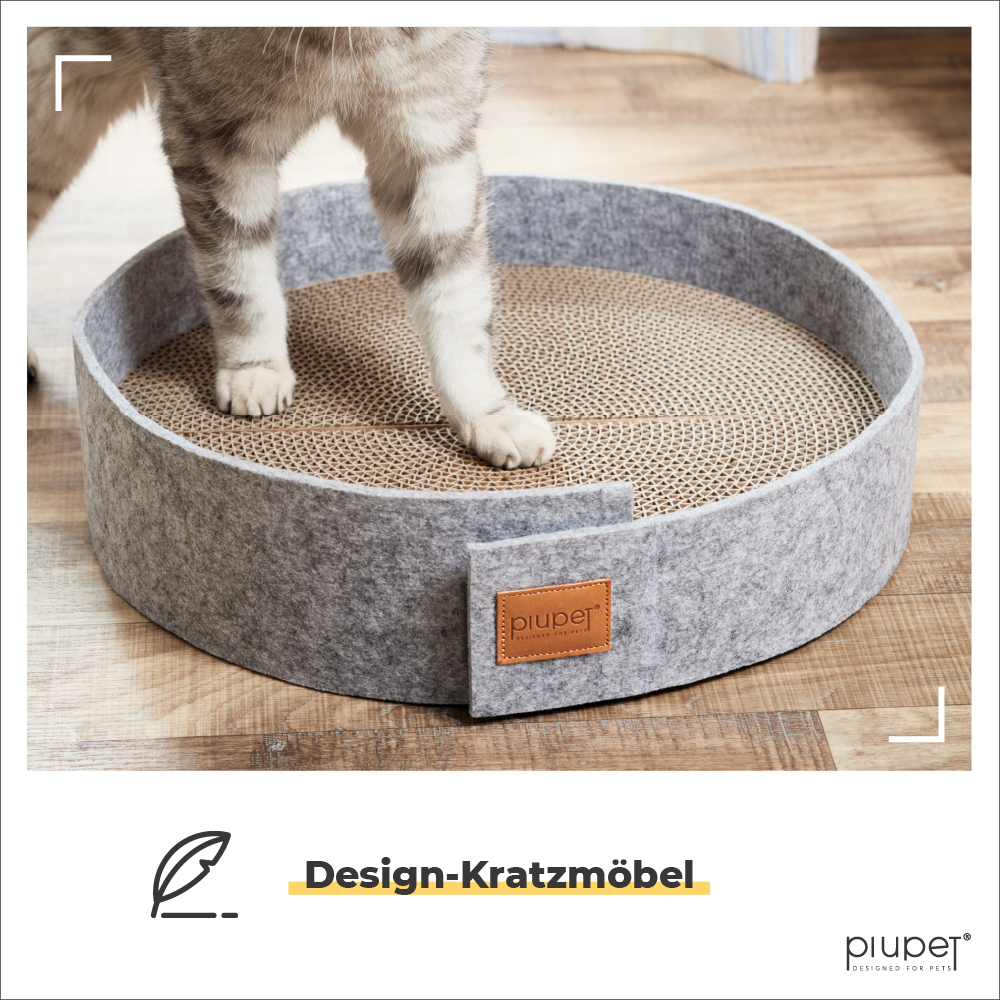 PIUPET Katzenbetten & Katzensofas PIUPET Kratzbrett mit Filzumrandung