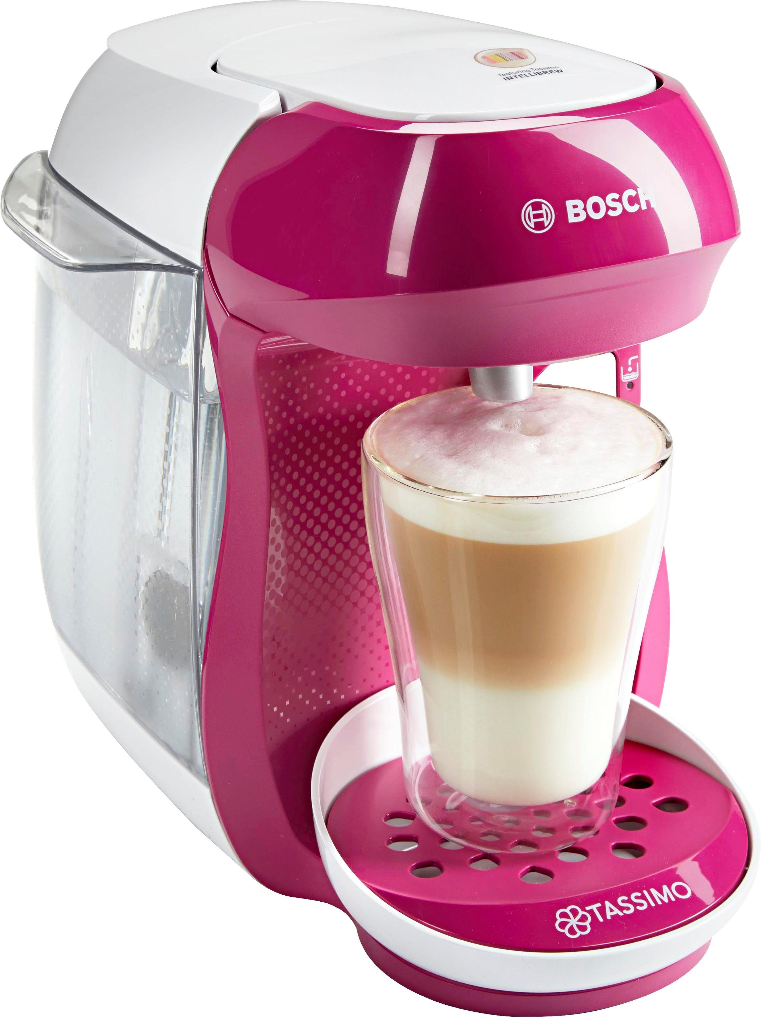 TASSIMO Kapselmaschine HAPPY TAS1001, 1400 W, vollautomatisch, geeignet für alle Tassen, platzsparend