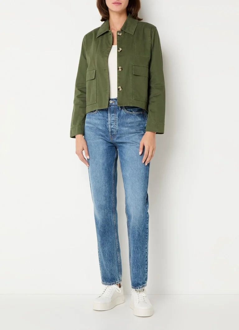 Chaqueta vaquera Marie Whistles con bolsillos con solapa