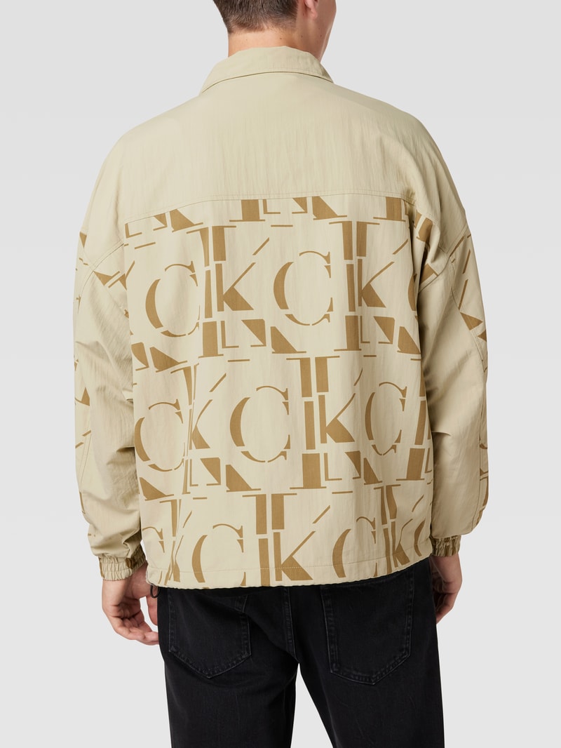Jacke in Schlupfform in kitt