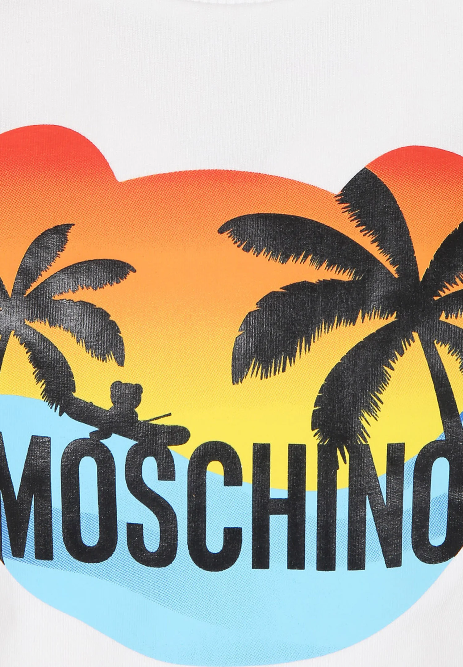 Camiseta estampada con el logotipo de MOSCHINO