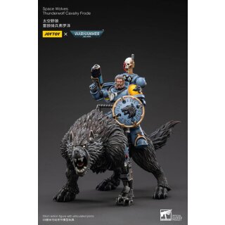 Warhammer 40k Actionfigur 1/18 Space Wolves Thunderwolf Cavalry Frode