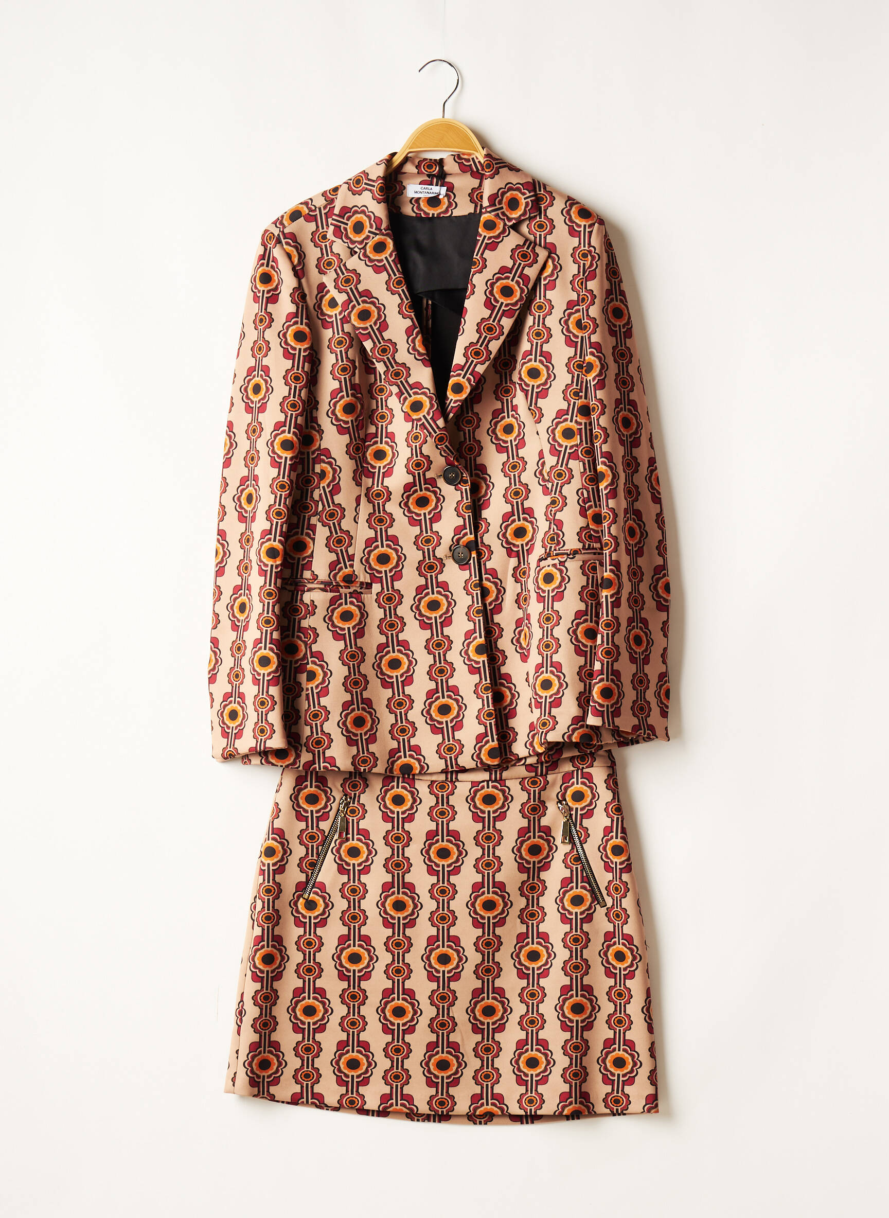 Carla Montanarini Jupe Veste Femme couleur marron